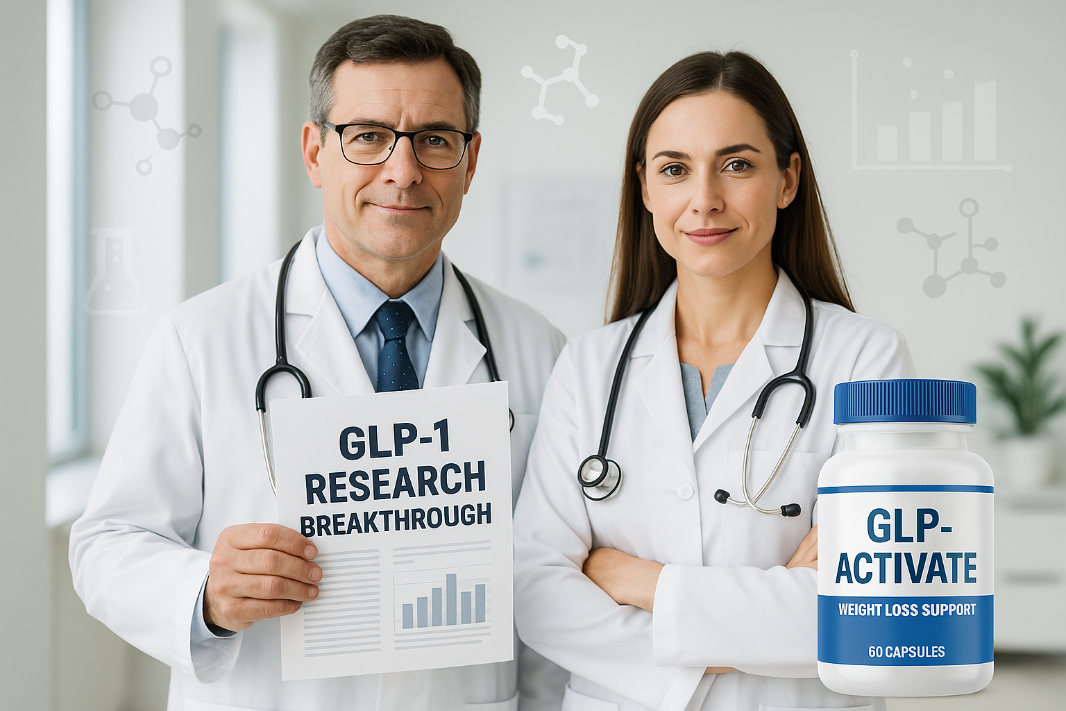 GLP-Activate bottle, research