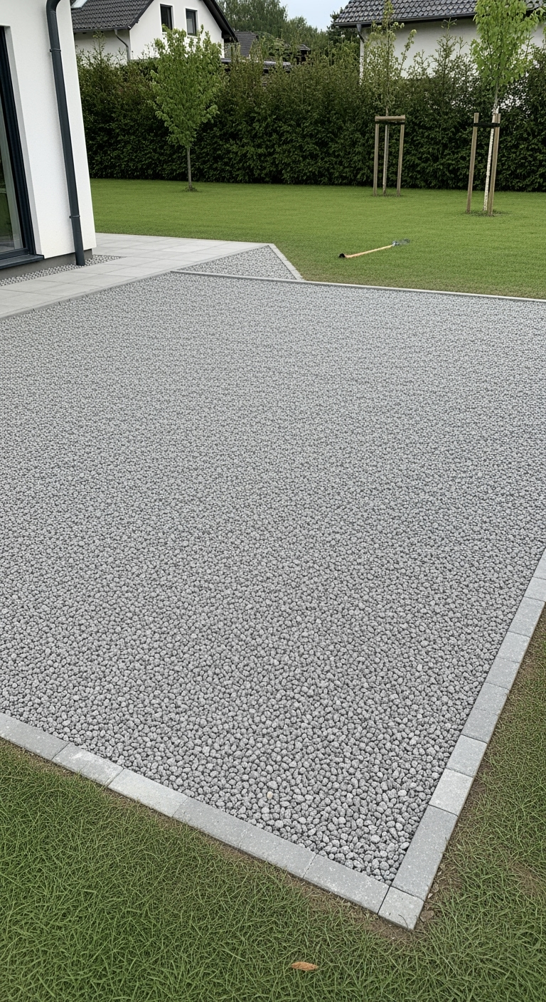 Gravel pad installation