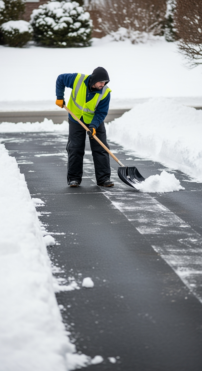 Professional snow removal service